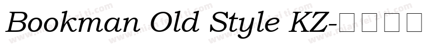 Bookman Old Style KZ字体转换